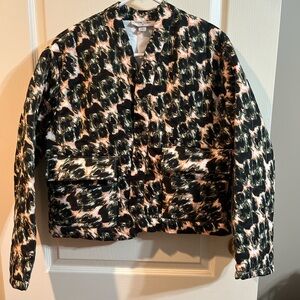 Rachel Comey Black and Pink Patterned Blazer